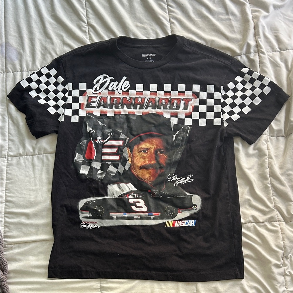 Nascar Black Dale Earnhardt Graphic Tee